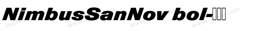 NimbusSanNov bol字体转换